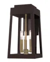 Livex Lighting Livex Oslo 3 Light Bronze Outdoor Wall Lantern