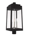 Livex Lighting Livex Oslo 3 Lt Black Outdoor Post Top Lantern