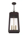 Livex Lighting Livex Oslo 3 Lt Bronze Outdoor Pendant Lantern