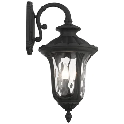 Livex Lighting Livex Oxford 22 1/2" High Black Downward Lantern Outdoor Wall Light