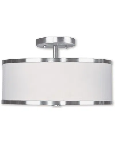 Livex Lighting Livex Park Ridge 2-light Brushed Nickel Ceiling Mount