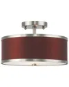Livex Lighting Livex Park Ridge 2 Light Brushed Nickel Ceiling Mount