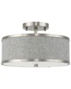 Livex Lighting Livex Park Ridge 2 Light Brushed Nickel Ceiling Mount