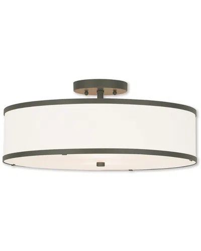 Livex Lighting Livex Park Ridge 3-light Bronze Ceiling Mount