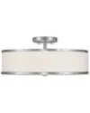 Livex Lighting Livex Park Ridge 3-light Brushed Nickel Ceiling Mount