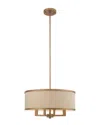 Livex Lighting Livex Park Ridge 4-light Antique Gold Leaf Chandelier