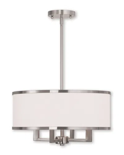 Livex Lighting Livex Park Ridge 4-light Brushed Nickel Chandelier