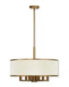 Livex Lighting Livex Park Ridge 6-light Antique Gold Leaf Chandelier