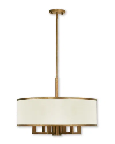Livex Lighting Livex Park Ridge 6-light Antique Gold Leaf Chandelier