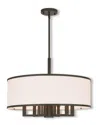 Livex Lighting Livex Park Ridge 7-light Bronze Pendant Chandelier In Brown