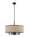 Livex Lighting Livex Park Ridge 7 Lt Bronze Pendant Chandelier