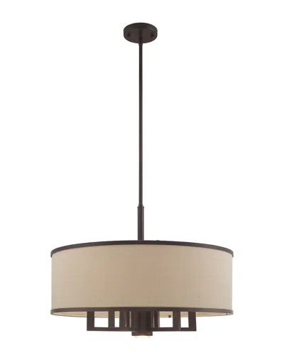 Livex Lighting Livex Park Ridge 7 Lt Bronze Pendant Chandelier