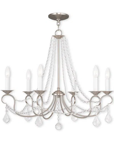 Livex Lighting Livex Pennington 6-light Brushed Nickel Chandelier