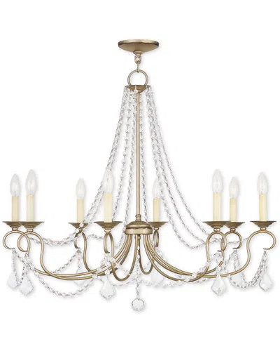 Livex Lighting Livex Pennington 9-light Antique Silver Leaf Chandelier