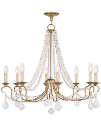 Livex Lighting Livex Pennington 8-light Antique Gold Leaf Chandelier