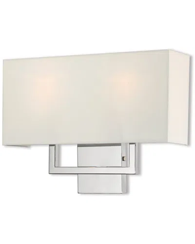 Livex Lighting Livex Pierson 2 Lt Ch Ada Wall Sconce In Silver