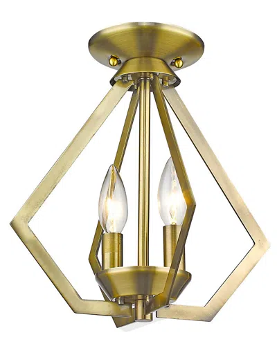 Livex Lighting Livex Prism 2-light Ab Mini Chandelier/ceiling Mount