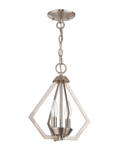 Livex Lighting Livex Prism 2-light Bn Mini Chandelier/ceiling Mount