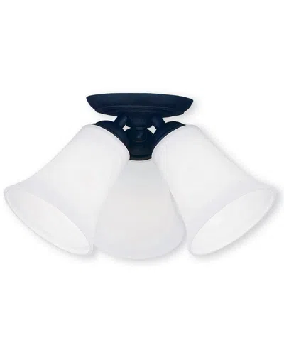 Livex Lighting Livex Ridgedale 3-light Black Ceiling Mount