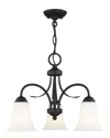 Livex Lighting Livex Ridgedale 3-light Black Chain Hang/ceiling Mount