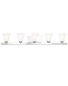 Livex Lighting Livex Ridgedale 5-light Polished Chrome Bath Vanity