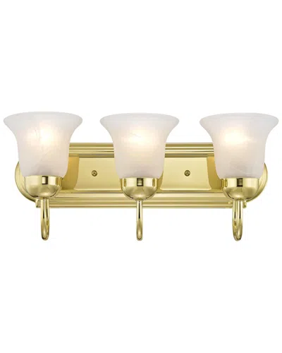 Livex Lighting Livex Riviera 3-light Polished Brass Bath-light