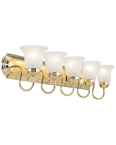 Livex Lighting Livex Riviera 5-light Polished Brass Bath-light