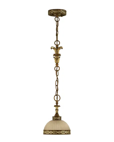 Livex Lighting Livex Seville 1-light Pbz Mini Pendant In Gold