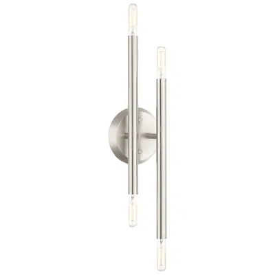 Livex Lighting Livex Soho 17" High Brushed Nickel 4-light Wall Sconce