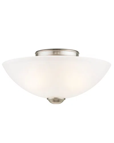 Livex Lighting Livex Somerset 2-light Brushed Nickel Ceiling Mount