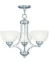 Livex Lighting Livex Somerset 3-light Brushed Nickel Chandelier
