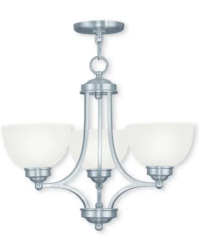 Livex Lighting Livex Somerset 3-light Brushed Nickel Chandelier