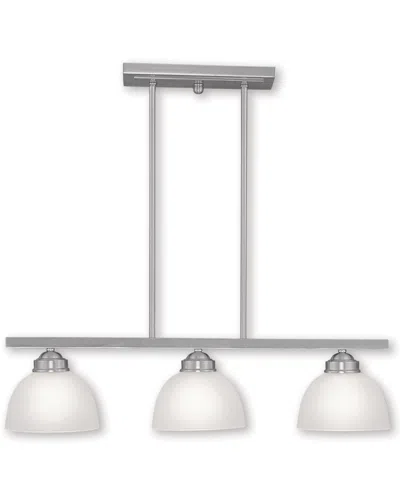 Livex Lighting Livex Somerset 3-light Brushed Nickel Island