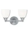 Livex Lighting Livex Somerville 2-light Brushed Nickel Bath-light