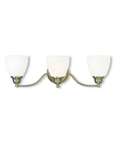 Livex Lighting Livex Somerville 3-light Antique Brass Bath-light