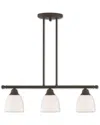 Livex Lighting Livex Somerville 3-light Bronze Linear Chandelier
