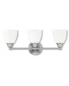 Livex Lighting Livex Somerville 3-light Brushed Nickel Bath-light