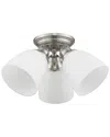 Livex Lighting Livex Somerville 3-light Brushed Nickel Ceiling Mount