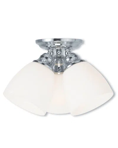 Livex Lighting Livex Somerville 3-light Polished Chrome Ceiling Mount