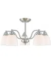 Livex Lighting Livex Somerville 5-light Bn Dinette Chandelier/semi Flush In Neutral