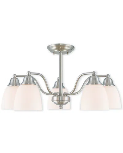 Livex Lighting Livex Somerville 5-light Bn Dinette Chandelier/semi Flush In Neutral