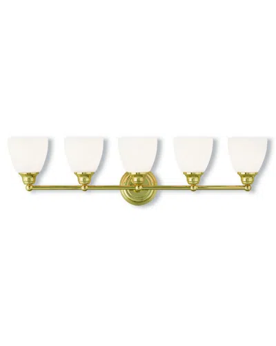 Livex Lighting Livex Somerville 5-light Polished Brass Bath-light
