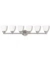 Livex Lighting Livex Somerville 6-light Brushed Nickel Bath-light