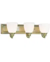 Livex Lighting Livex Springfield 3-light Antique Brass Bath-light