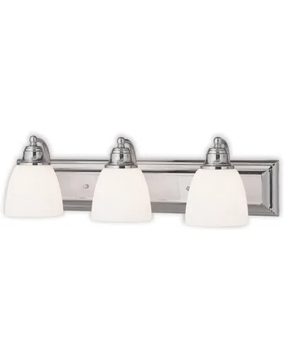 LIVEX LIGHTING LIVEX SPRINGFIELD 3-LIGHT POLISHED CHROME BATH-LIGHT