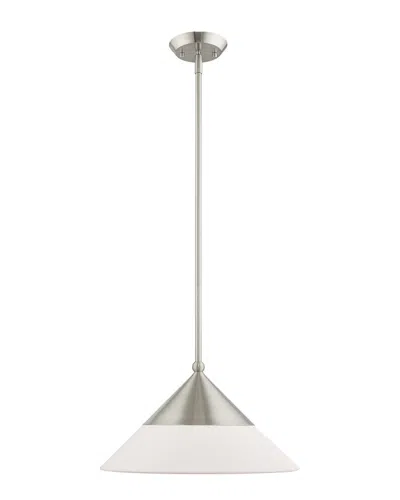 Livex Lighting Livex Stockholm 1 Lt Brushed Nickel Mini Pendant