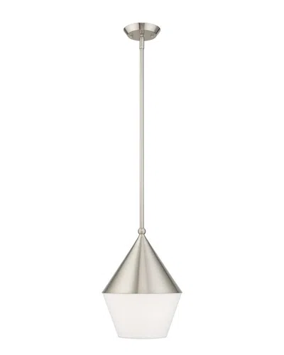 Livex Lighting Livex Stockholm 1 Lt Brushed Nickel Mini Pendant