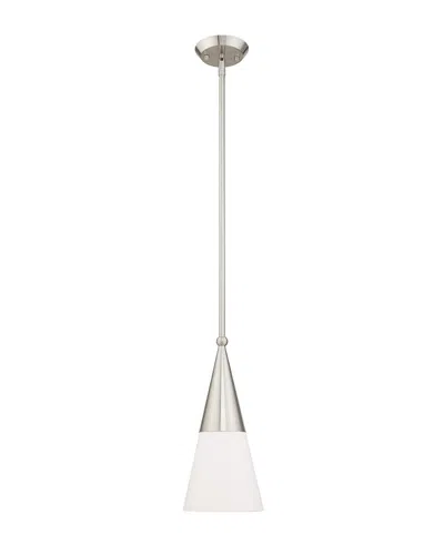 Livex Lighting Livex Stockholm 1 Lt Brushed Nickel Mini Pendant