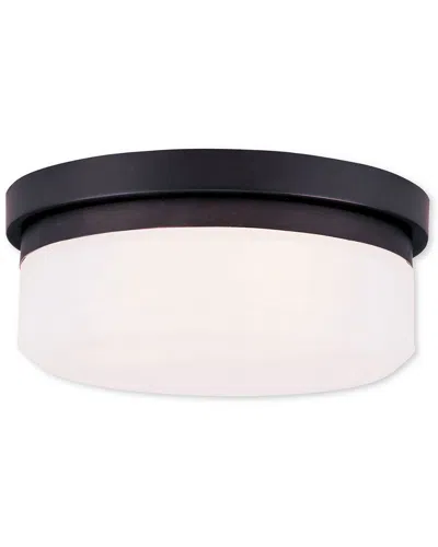 Livex Lighting Livex Stratus 2-light Bronze Ceiling Mount In Black