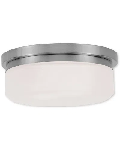 Livex Lighting Livex Stratus 2-light Bn Ceiling Mount Or Wall Mount In Multi